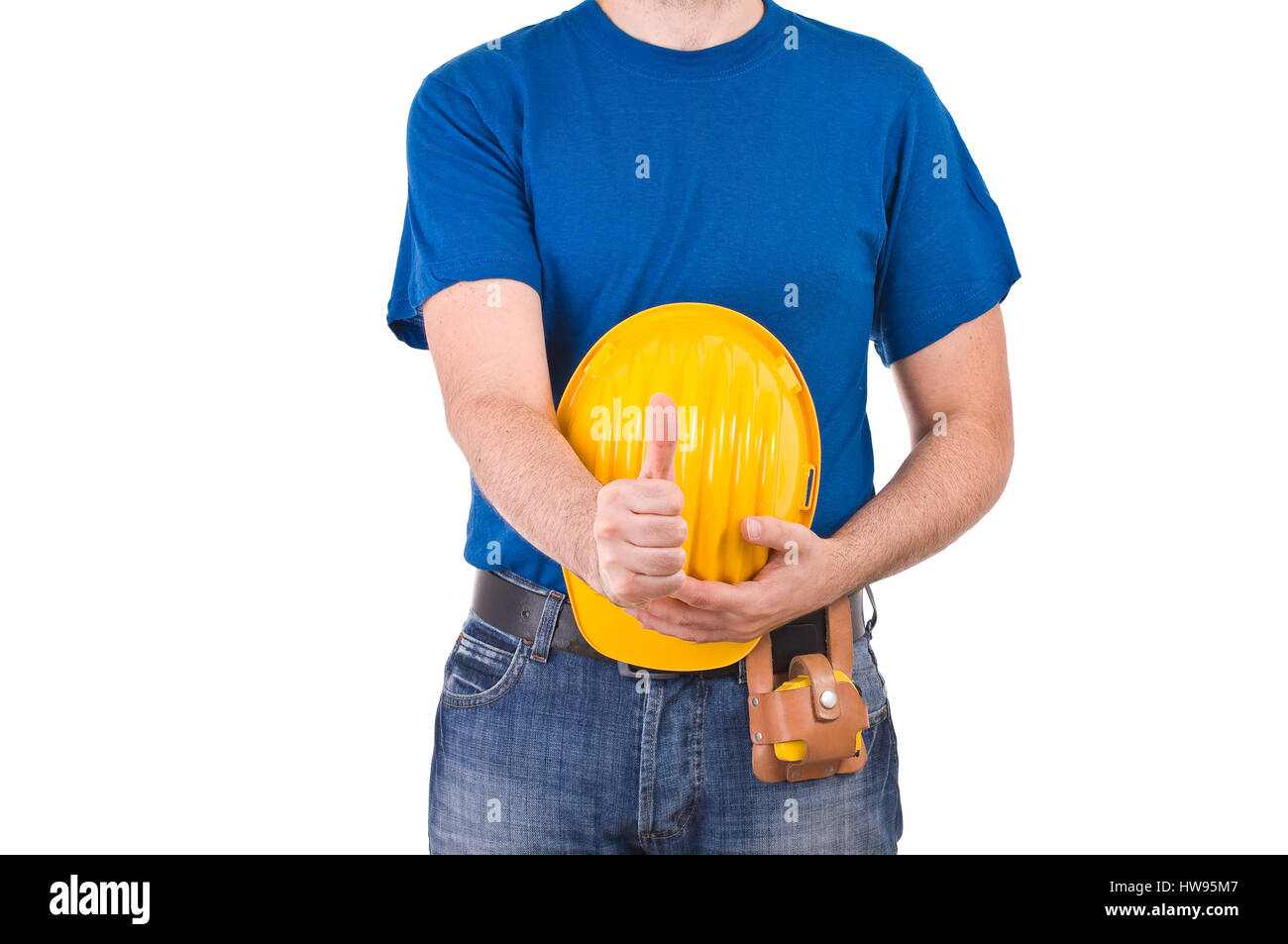Blue collar worker Stock Photo Alamy