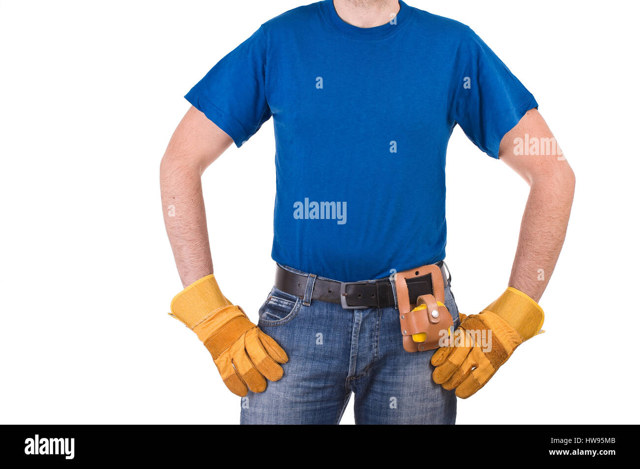 Blue collar worker Stock Photo Alamy