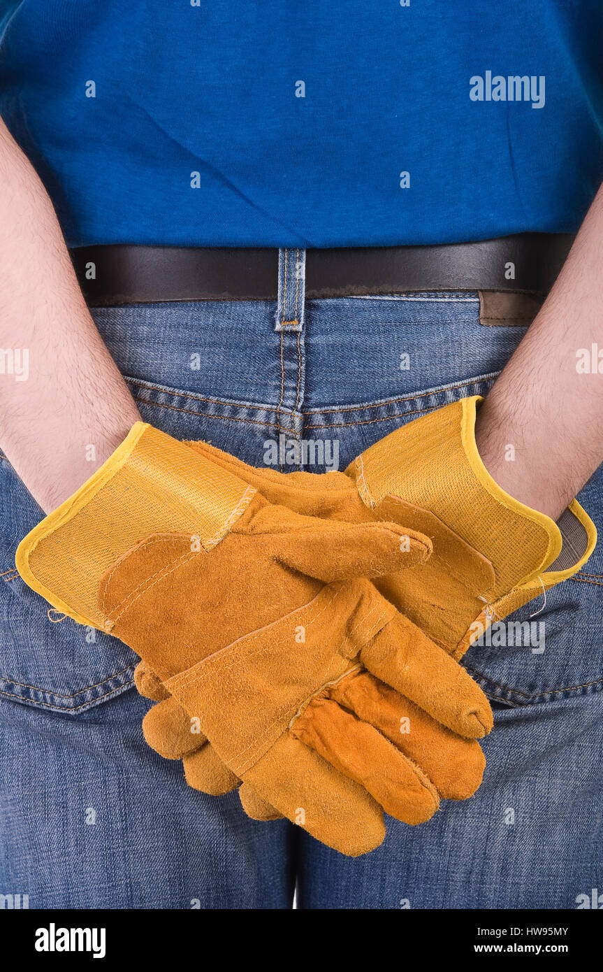 Blue collar worker Stock Photo Alamy