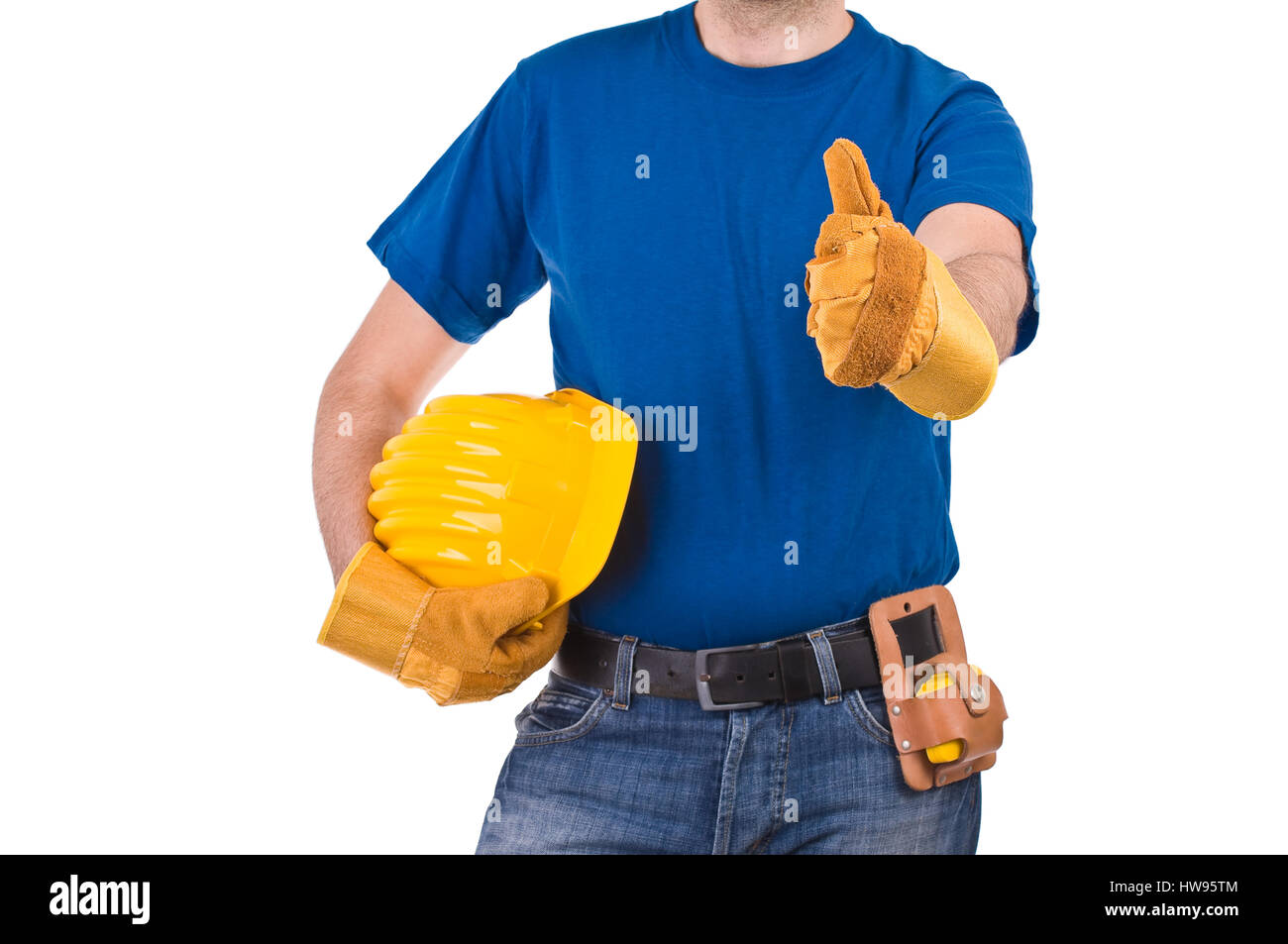 Blue collar worker Stock Photo Alamy