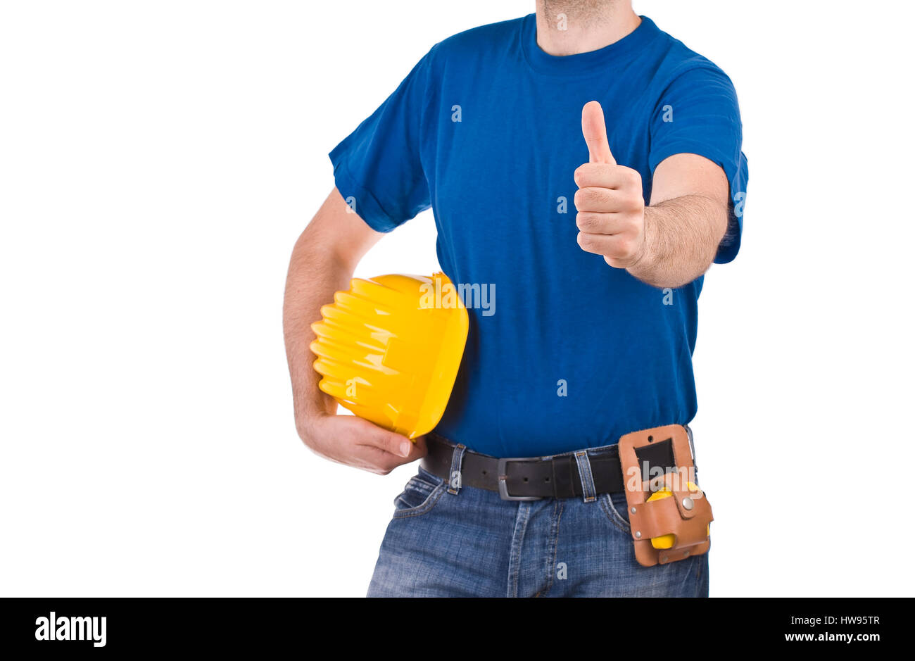 Blue collar worker Stock Photo Alamy