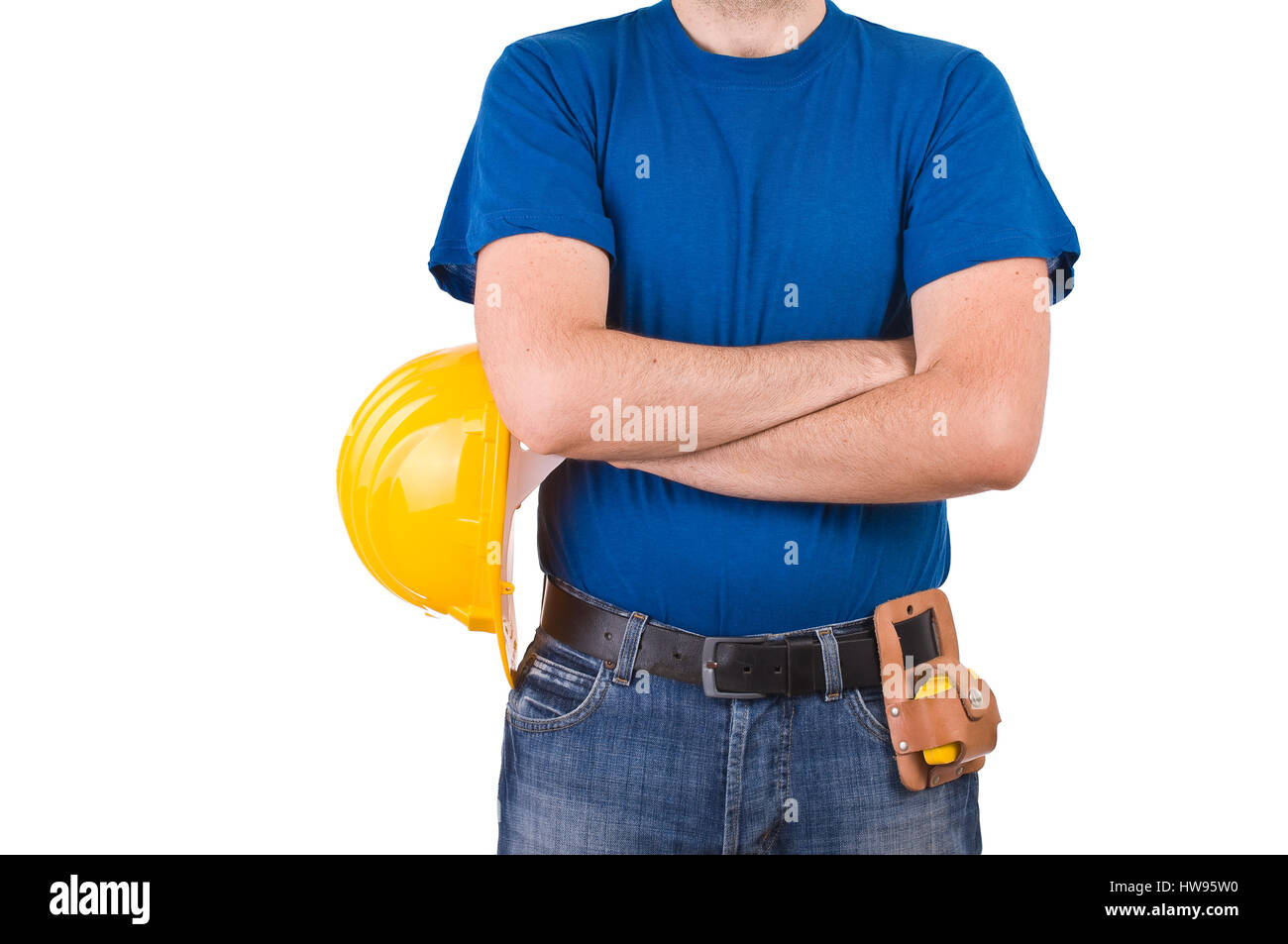 Blue collar worker Stock Photo Alamy