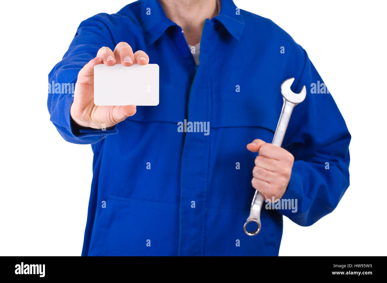 Blue collar worker Stock Photo Alamy