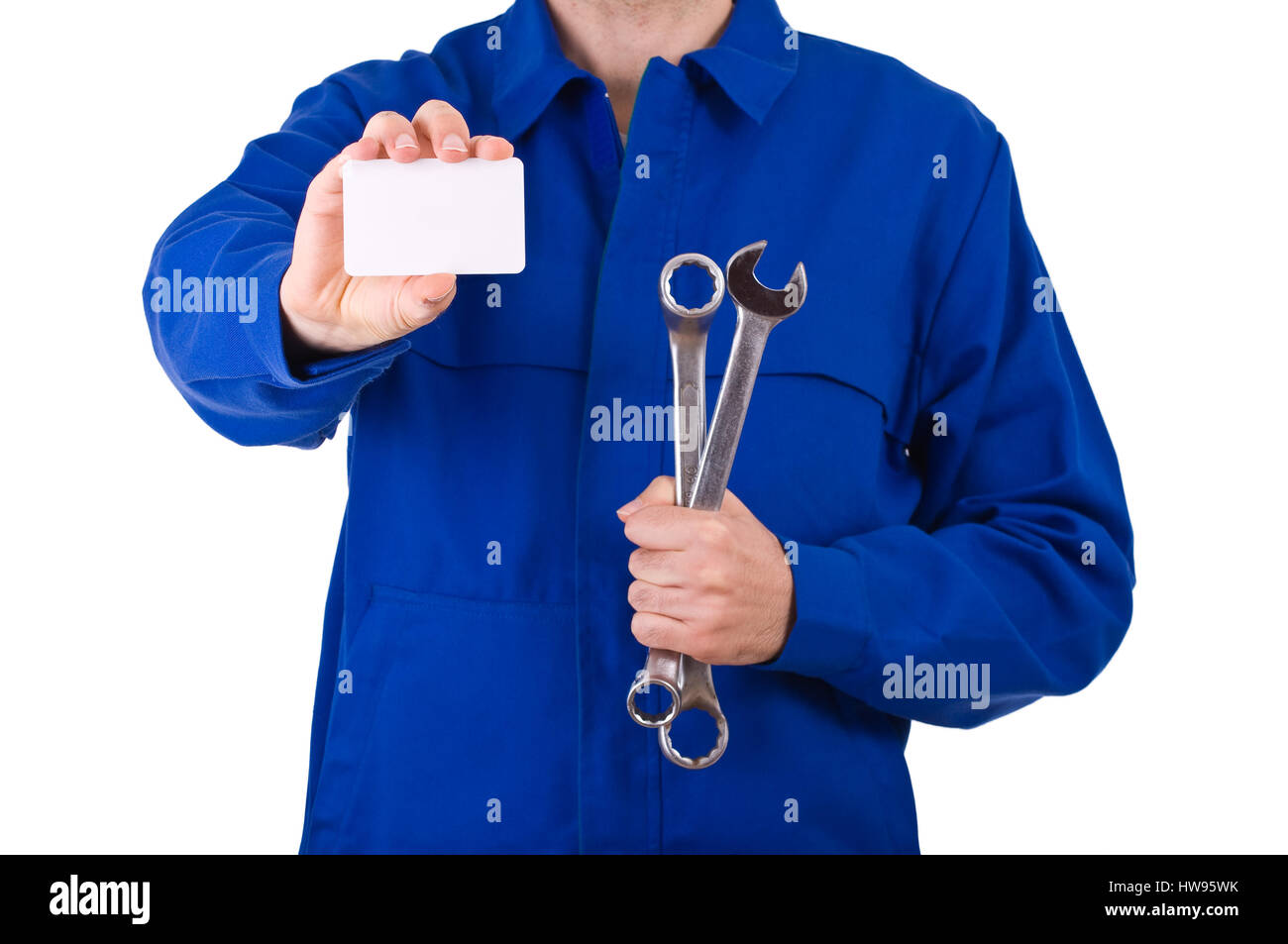 Blue collar worker Stock Photo Alamy