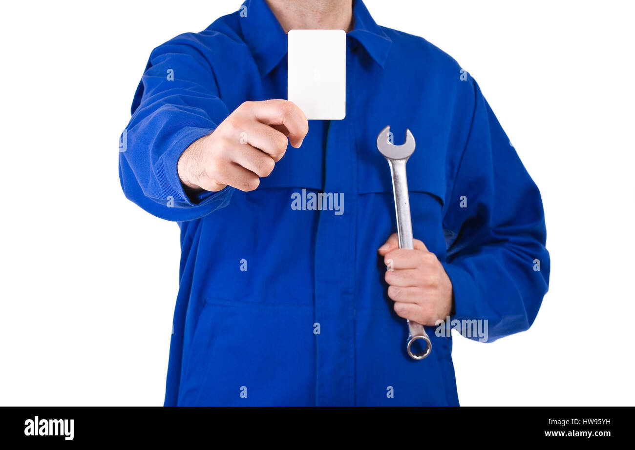 Blue collar worker Stock Photo Alamy
