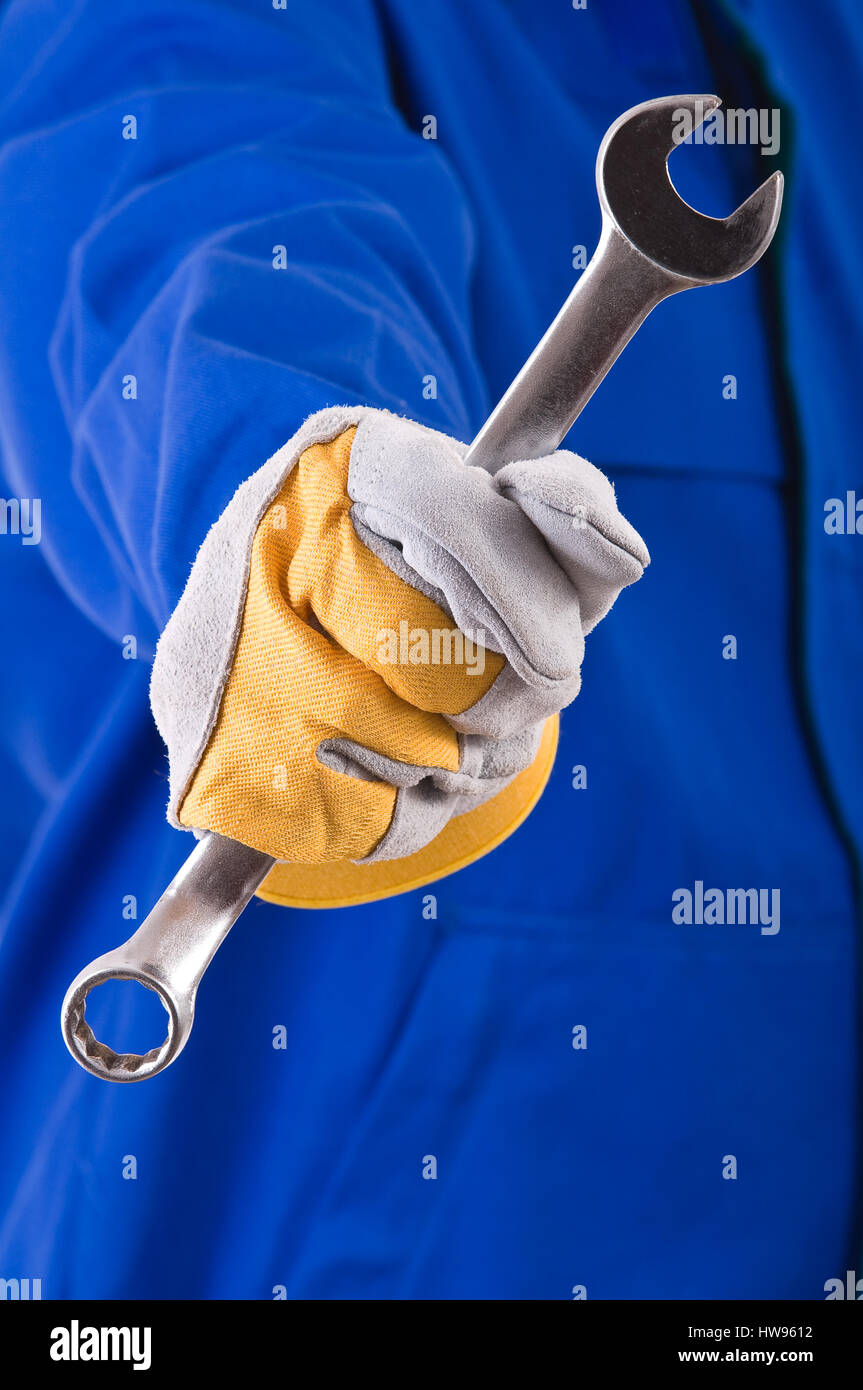 Blue collar worker Stock Photo Alamy