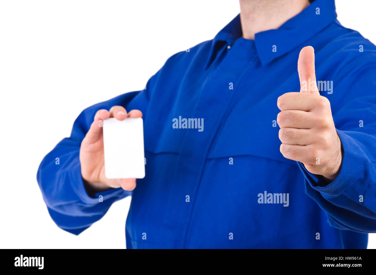 Blue collar worker Stock Photo Alamy