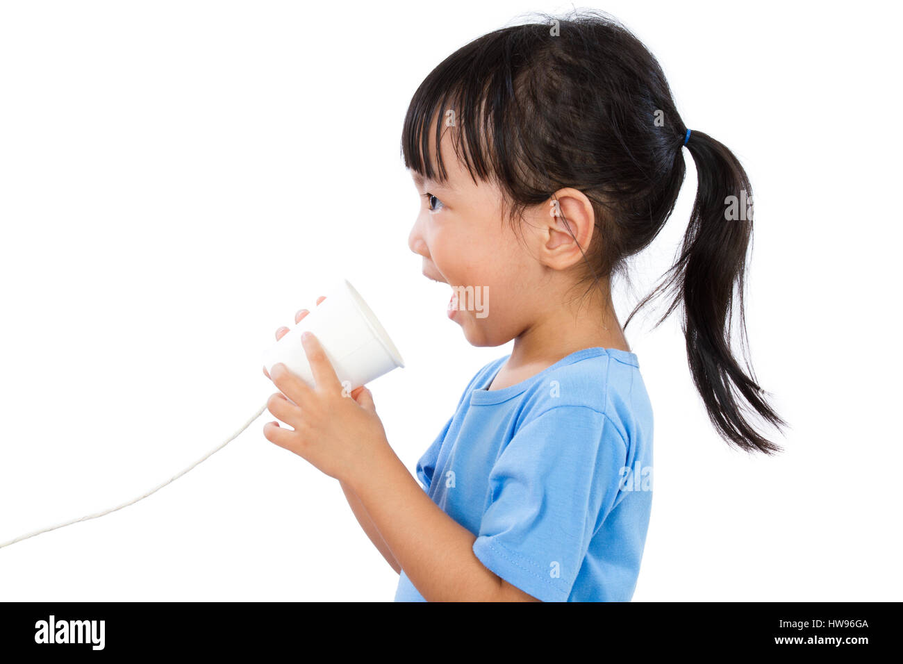 Children phone paper cup hi-res stock photography and images - Alamy