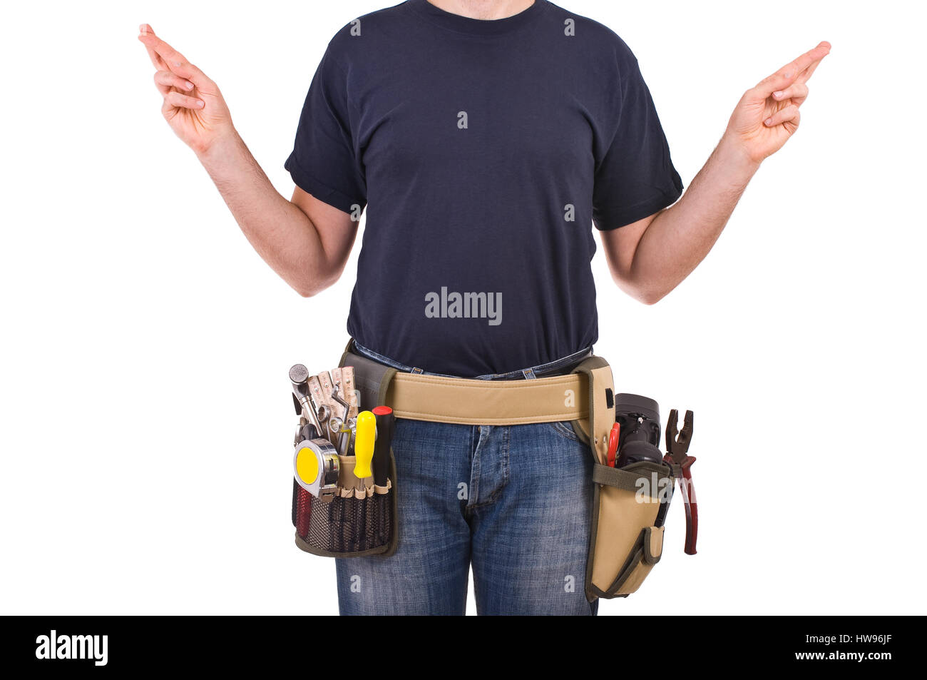 Blue collar worker Stock Photo Alamy