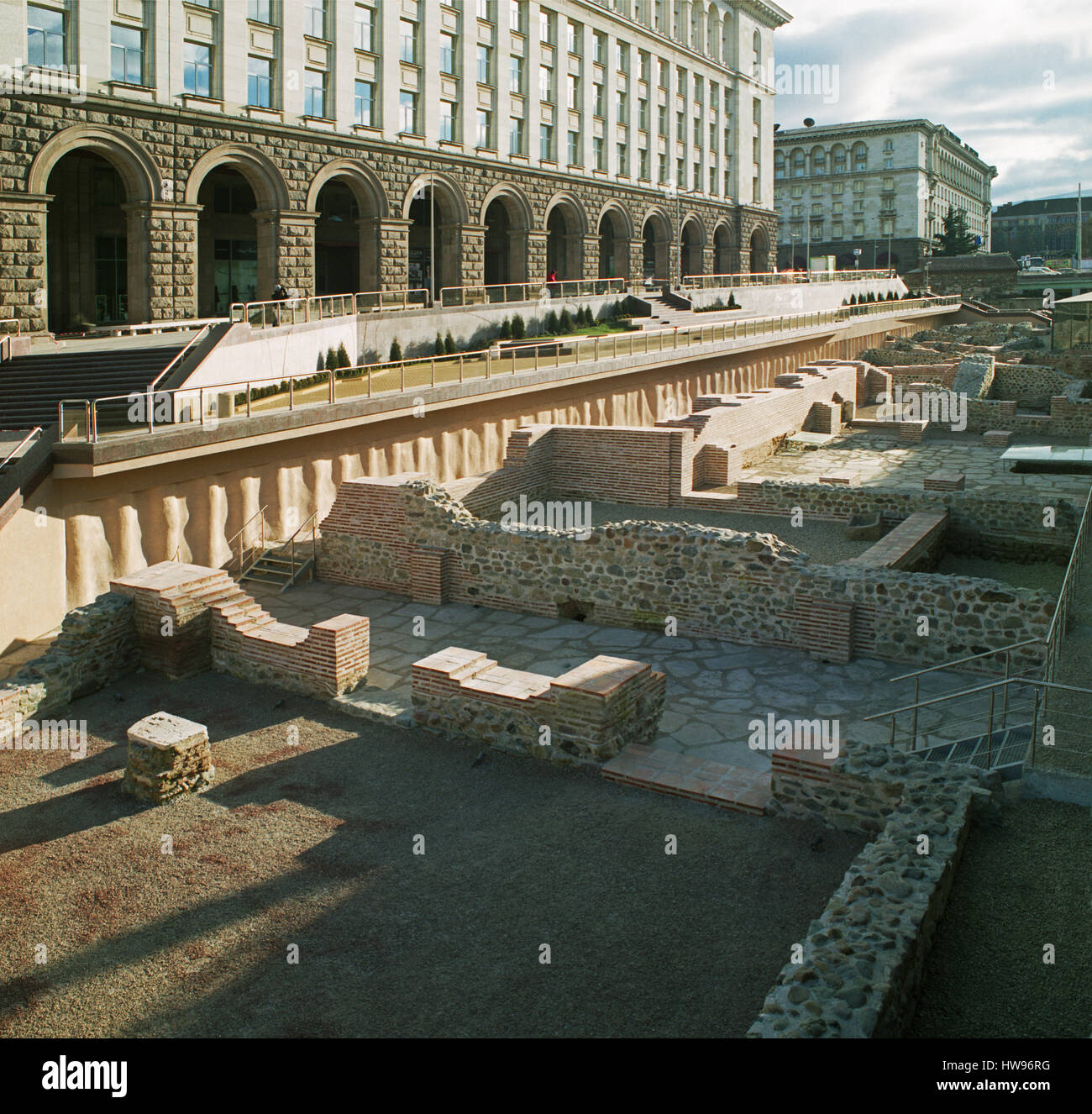 Archaeological Complex Serdica, Sofia, Bulgaria Touted as the latest  tourist attraction the remains of Roman Sofia are on display to the public  Stock Photo - Alamy