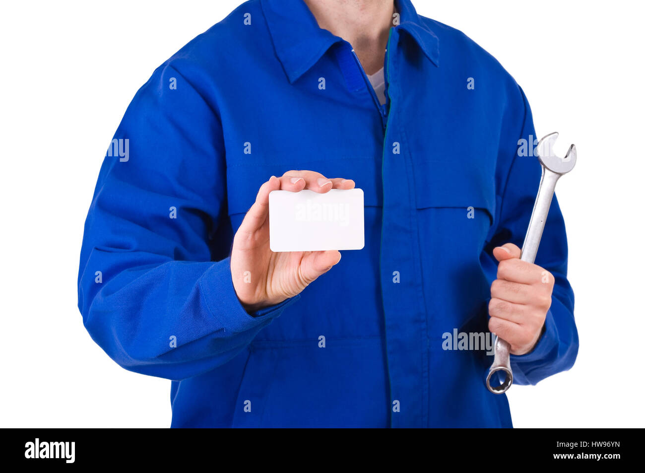 Blue collar worker Stock Photo Alamy