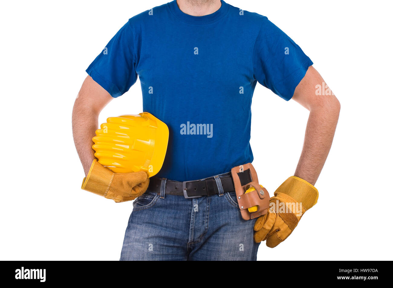 Blue collar worker Stock Photo Alamy