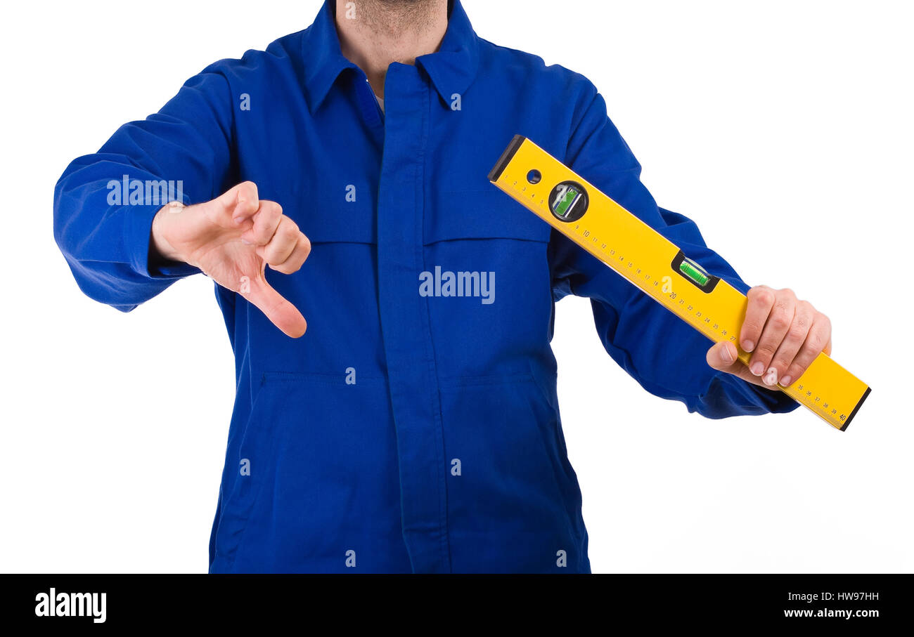 Blue collar worker Stock Photo Alamy