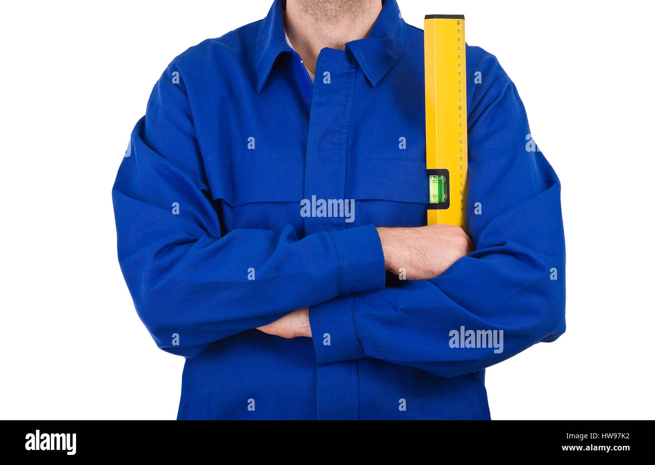 Blue collar worker Stock Photo Alamy