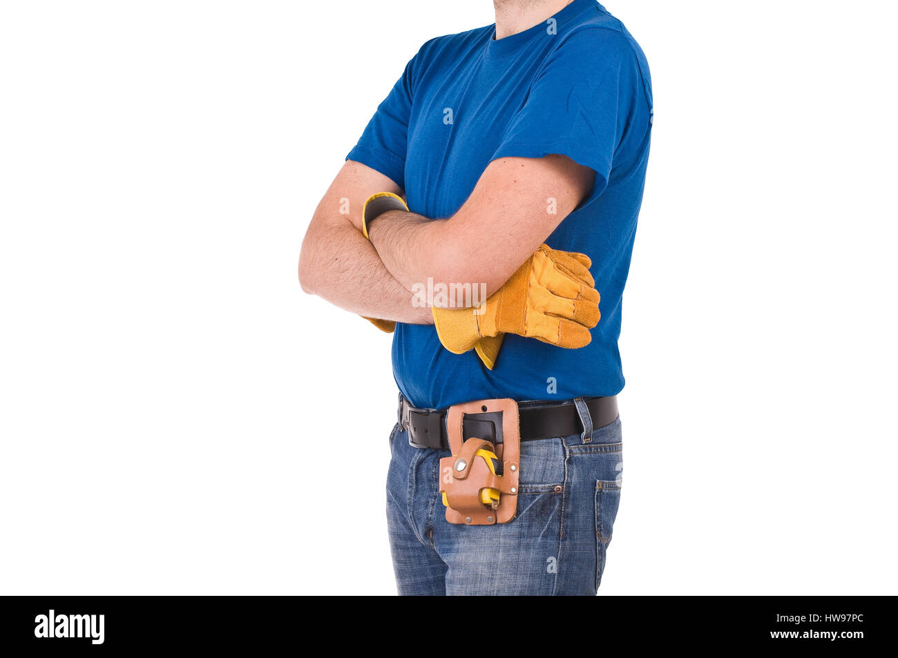 Blue collar worker Stock Photo Alamy