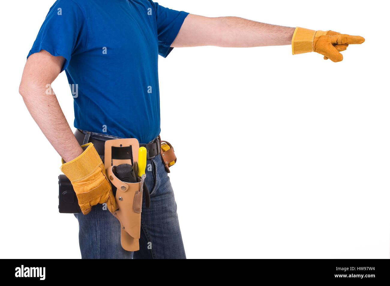 Blue collar worker Stock Photo Alamy