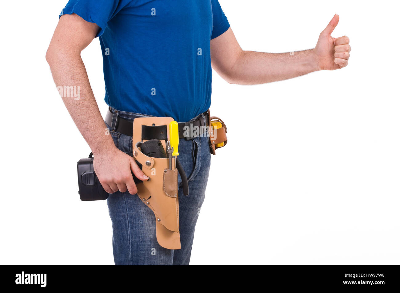 Blue collar worker Stock Photo Alamy