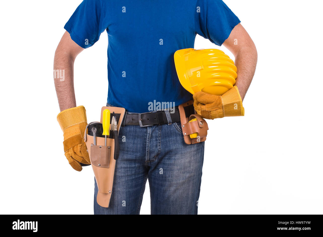 Blue collar worker Stock Photo Alamy
