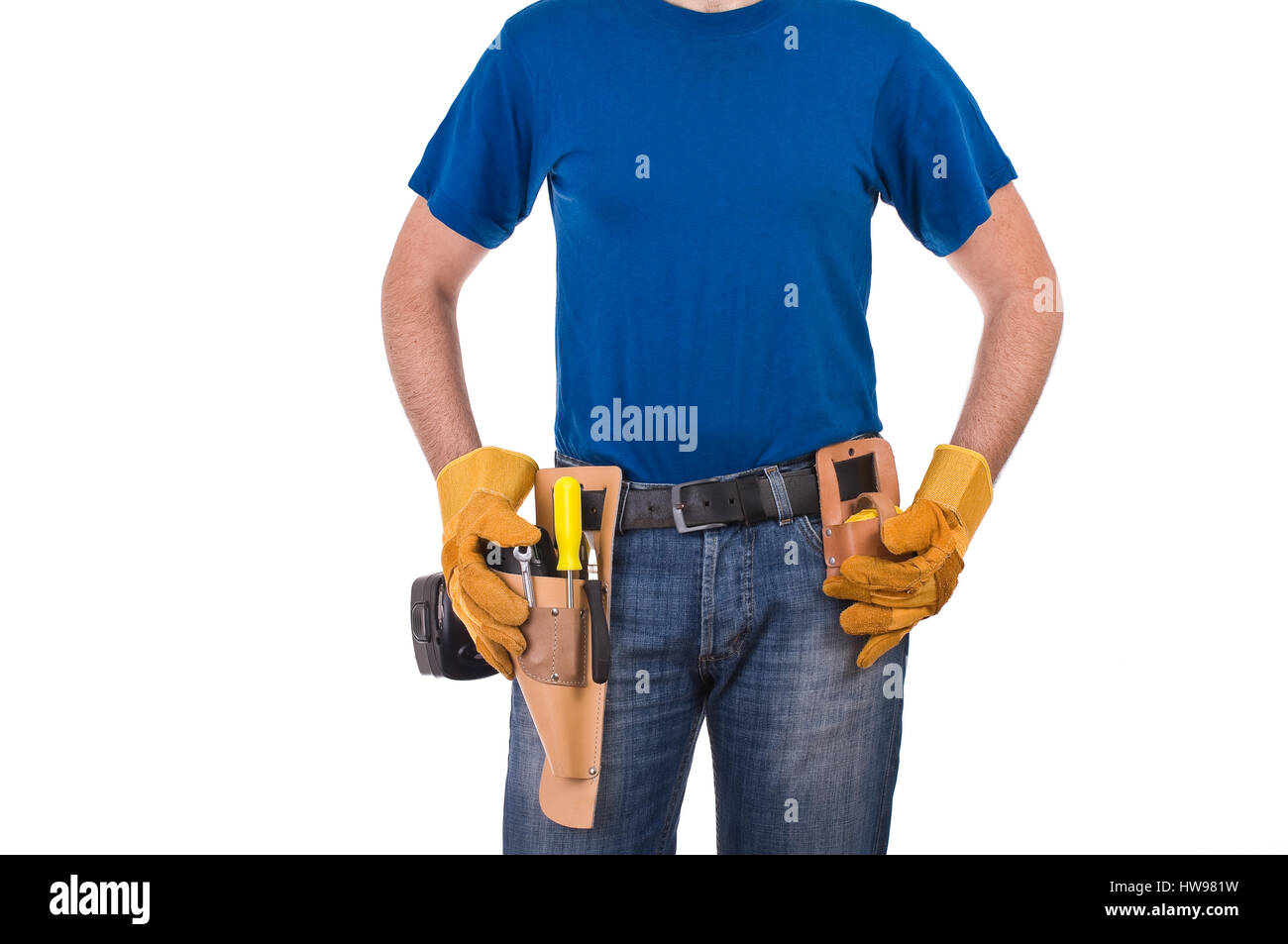 Blue collar worker Stock Photo Alamy