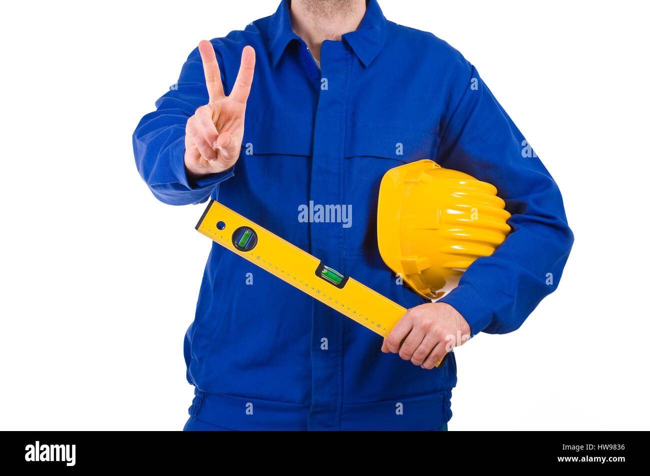 Blue collar worker Stock Photo Alamy