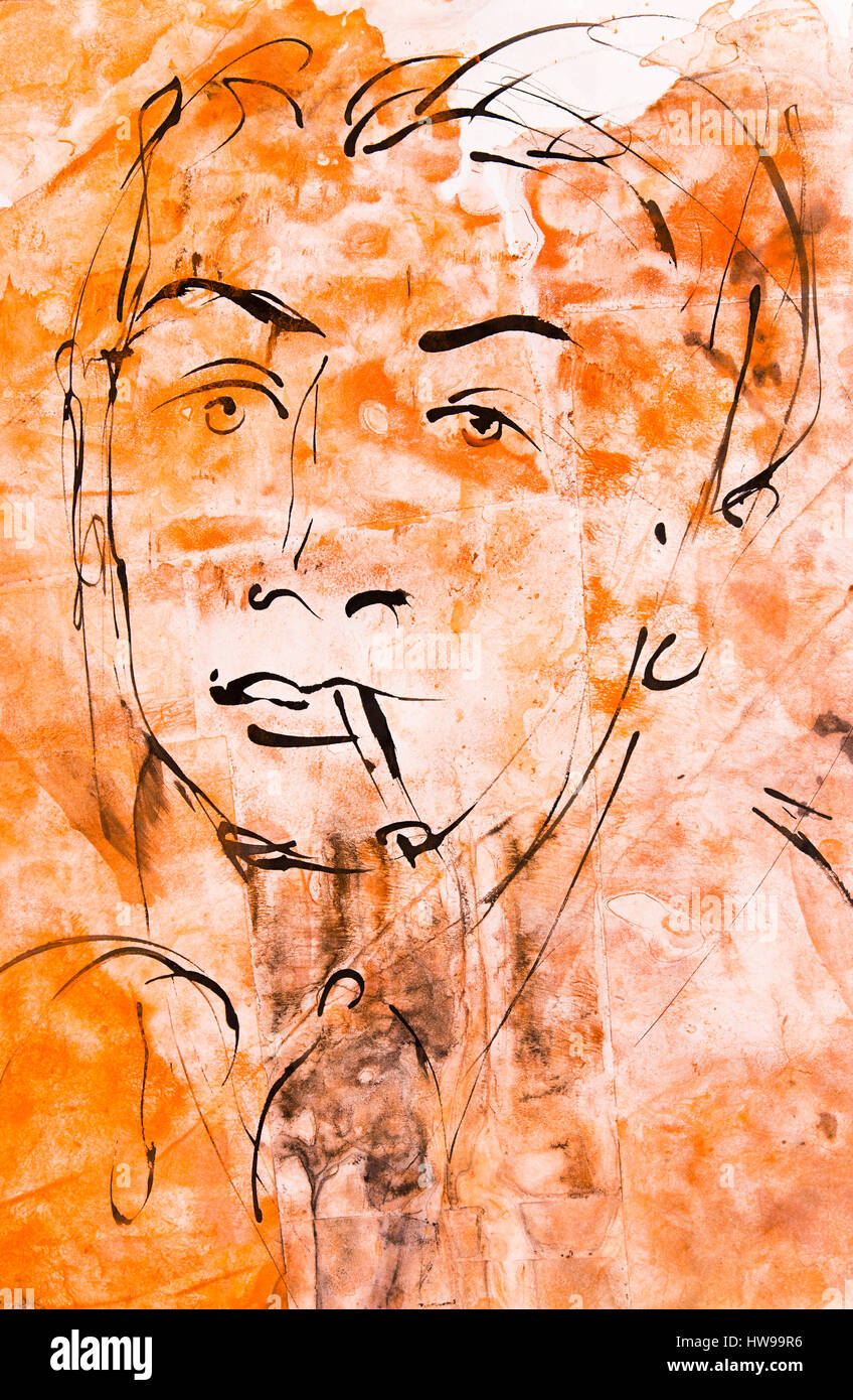 Portrait De Roland Barthes Dessin Par Ewa Klos Encre De Chine Et Encre Coloree C Ewa Klos Opale Stock Photo Alamy Portrait De Roland Barthes Dessin Par Ewa Klos Encre De Chine Et Encre Coloree C Ewa Klos Opale Stock Photo Alamy