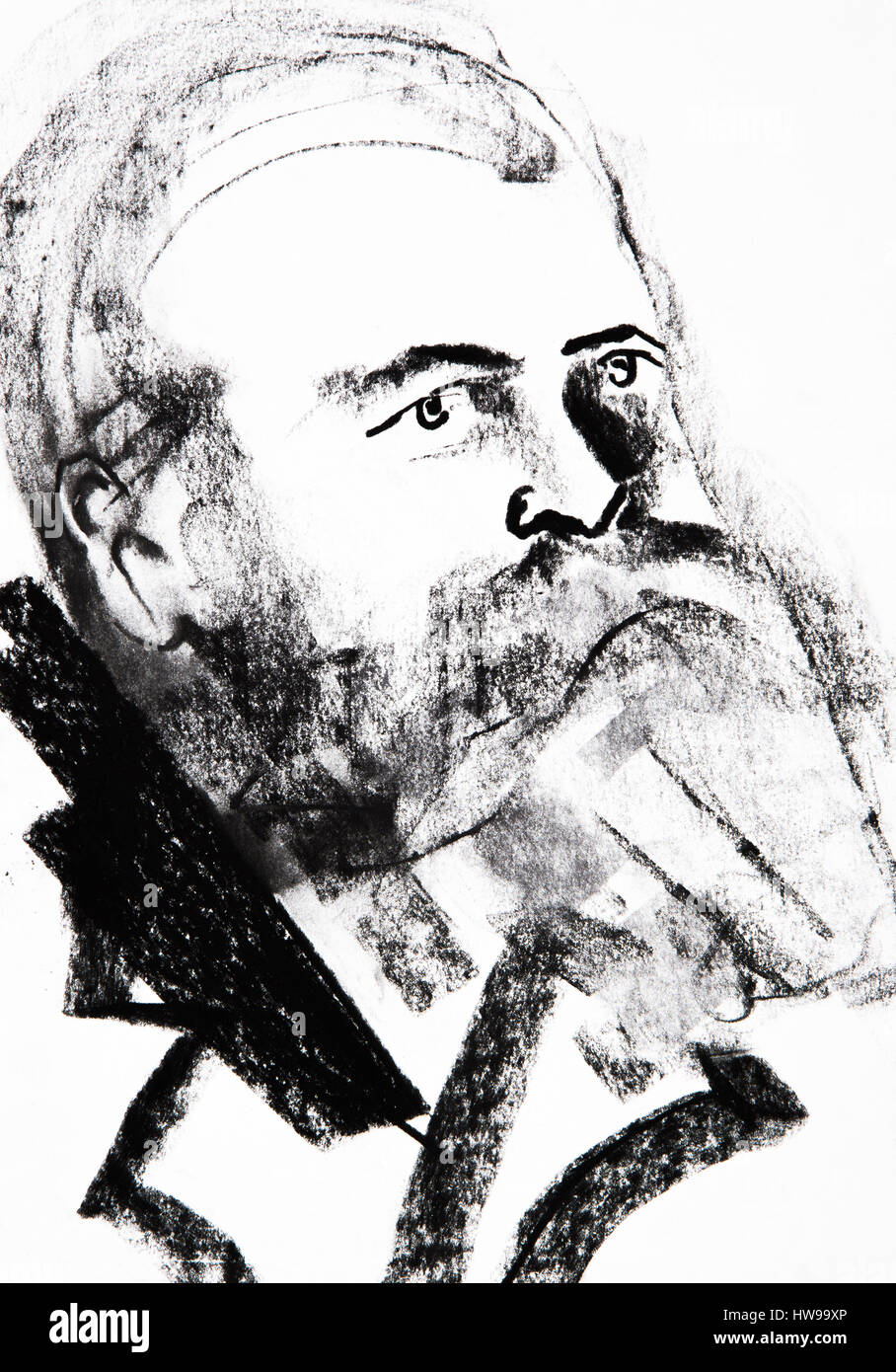 Drawing by friedrich engels hires stock photography and images Alamy