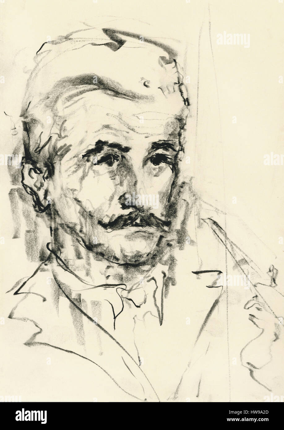 Portrait de William Faulkner (1897-1962), ecrivain, romancier americain ...
