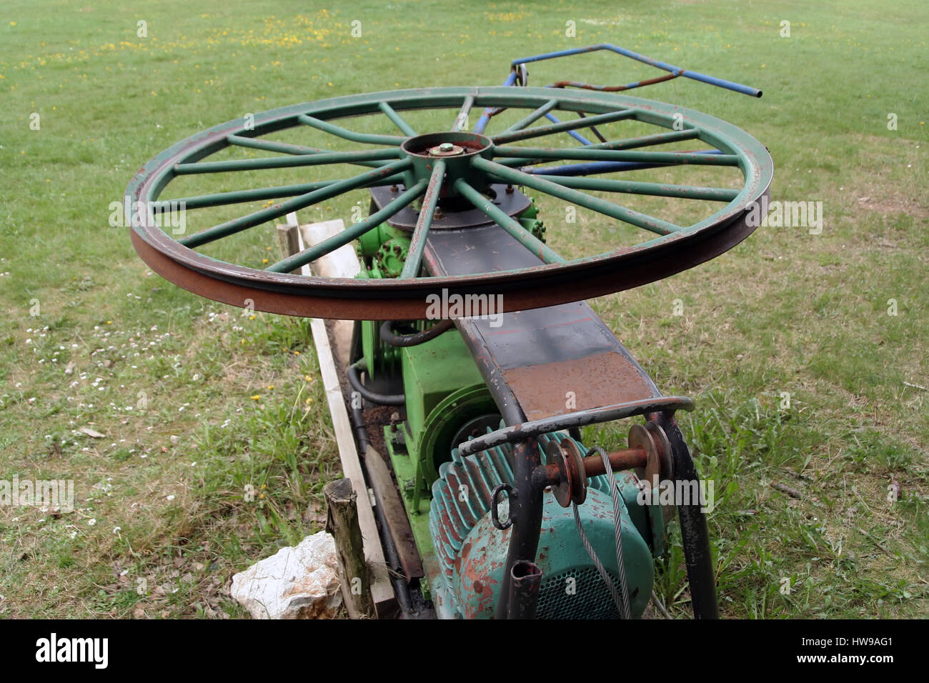 Old Ropeway Old ropeway system Stock Photo - Alamy