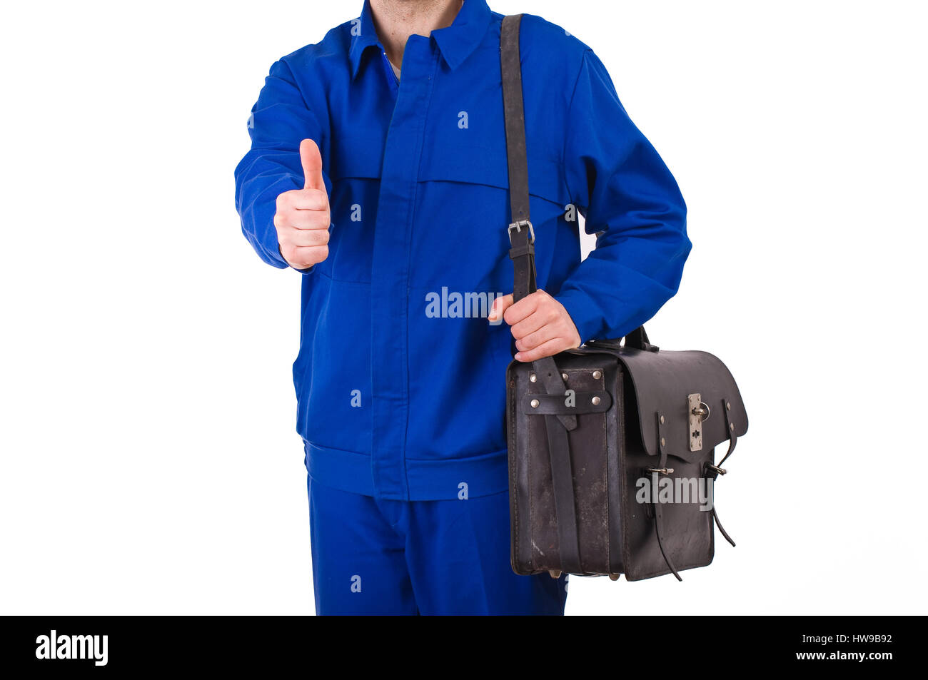 Blue collar worker Stock Photo Alamy