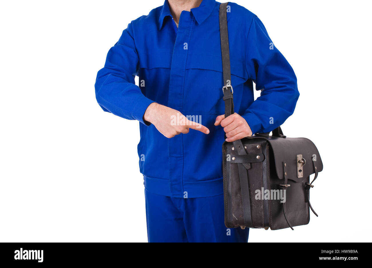 Blue collar worker Stock Photo - Alamy