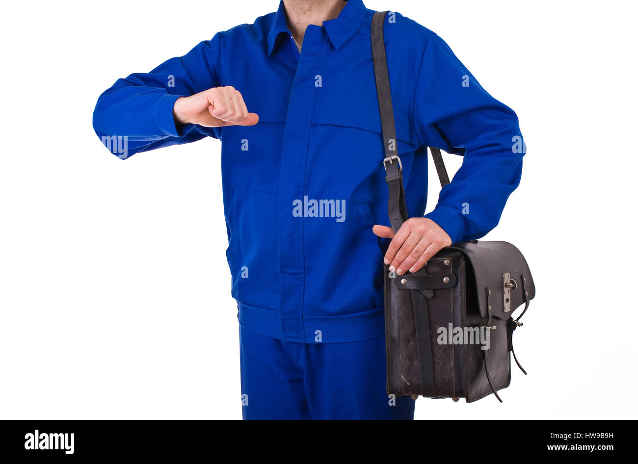 Blue collar worker Stock Photo Alamy