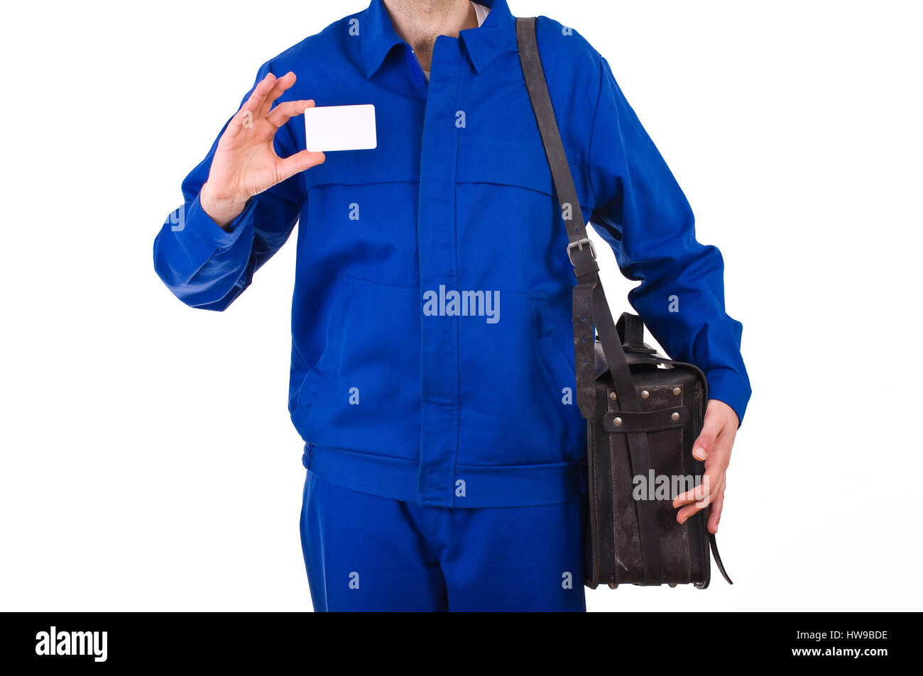 Blue collar worker Stock Photo Alamy