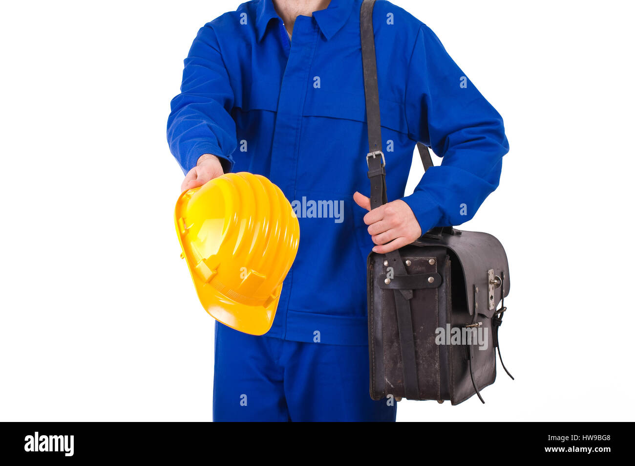 Blue collar worker Stock Photo Alamy