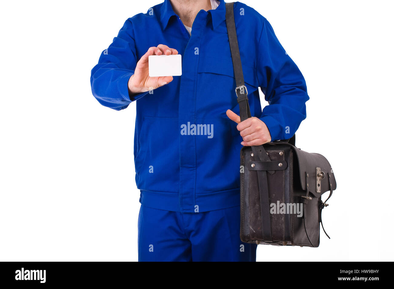 Blue collar worker Stock Photo Alamy