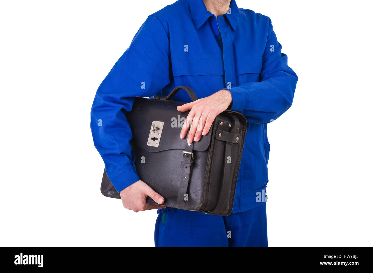 Blue collar worker Stock Photo Alamy