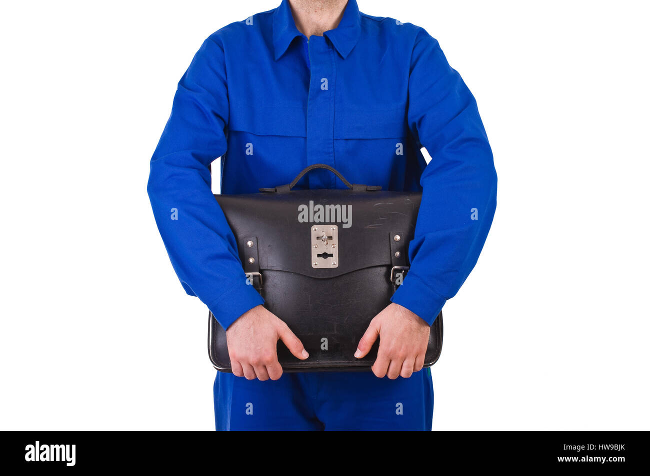 Blue collar worker Stock Photo Alamy