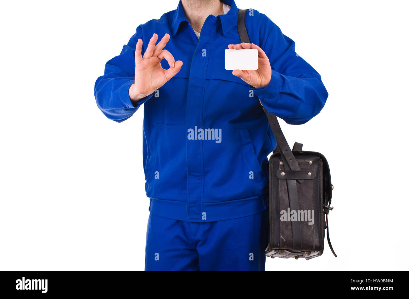 Blue collar worker Stock Photo Alamy