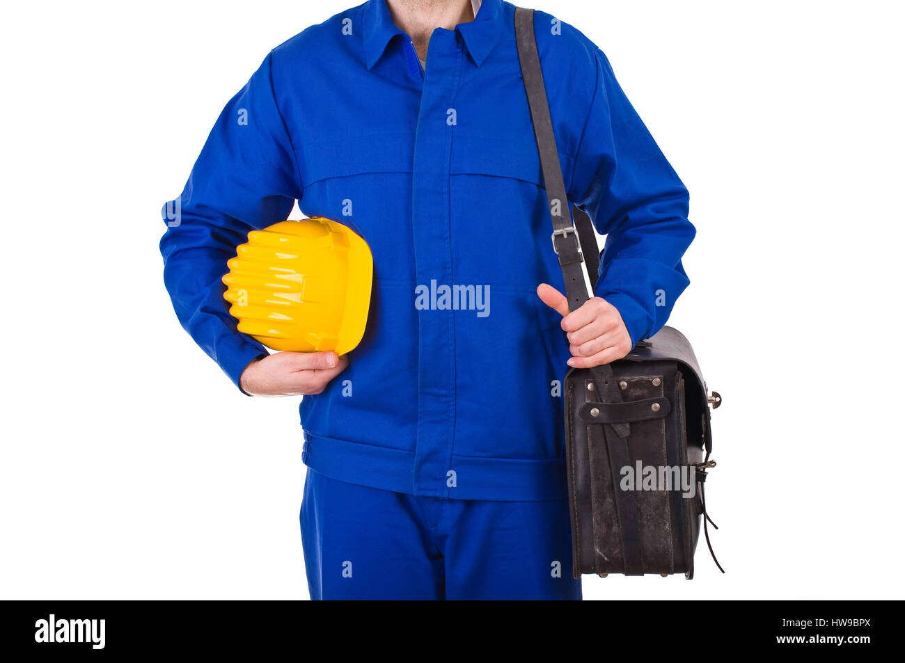 Blue collar worker Stock Photo Alamy