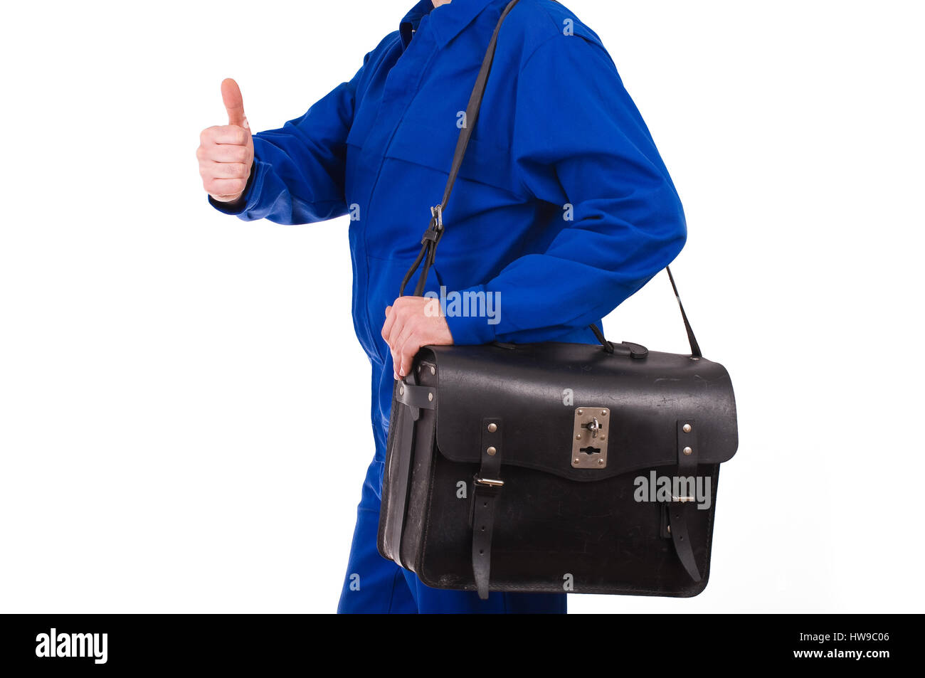Blue collar worker Stock Photo Alamy