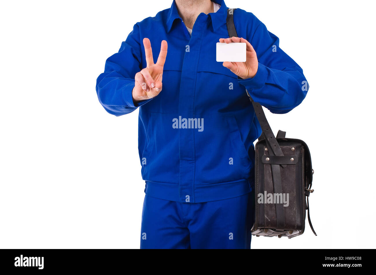 Blue collar worker Stock Photo Alamy