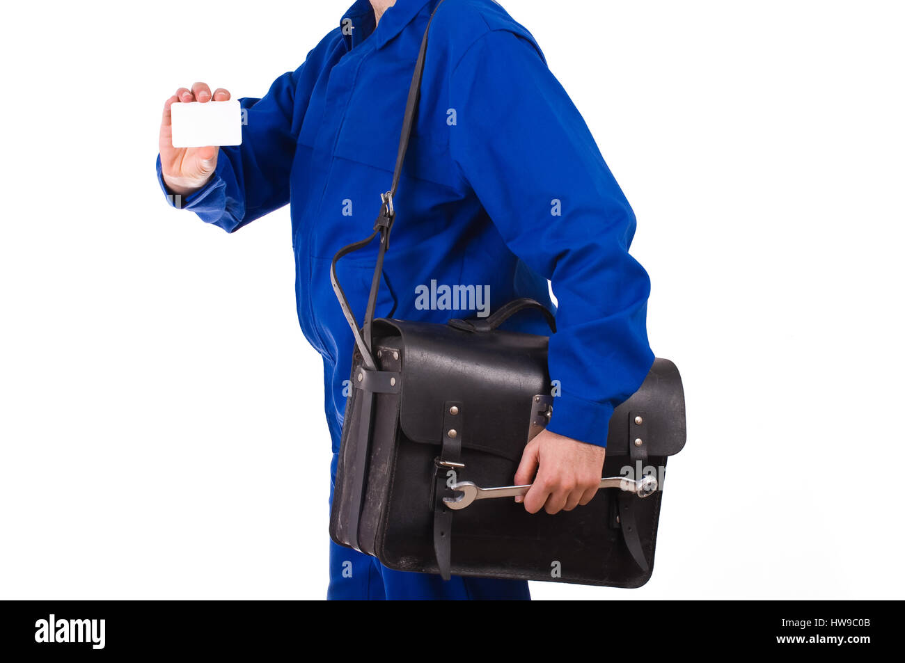Blue collar worker Stock Photo Alamy