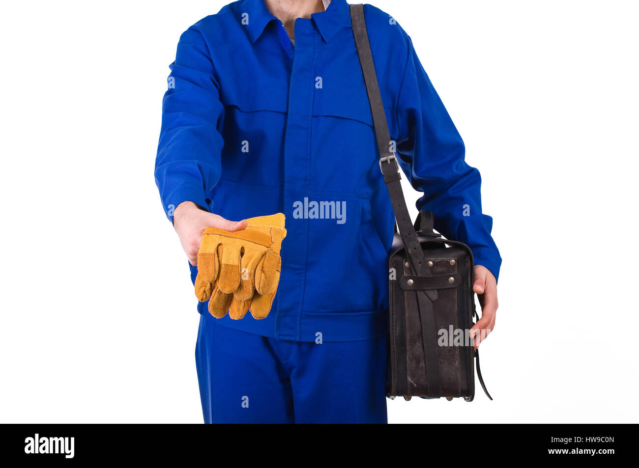 Blue collar worker Stock Photo Alamy