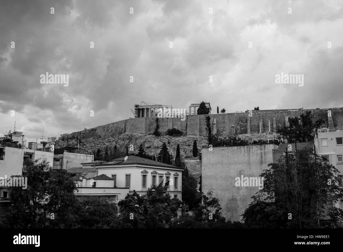 Acropolis and the Parthenon, Athens, Greece. Stock Photo