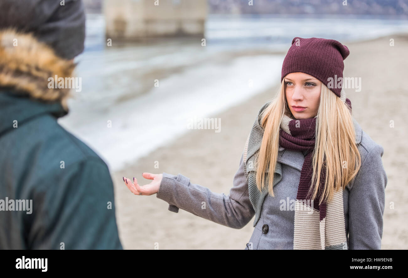 Young couple having relationship difficulties Stock Photo