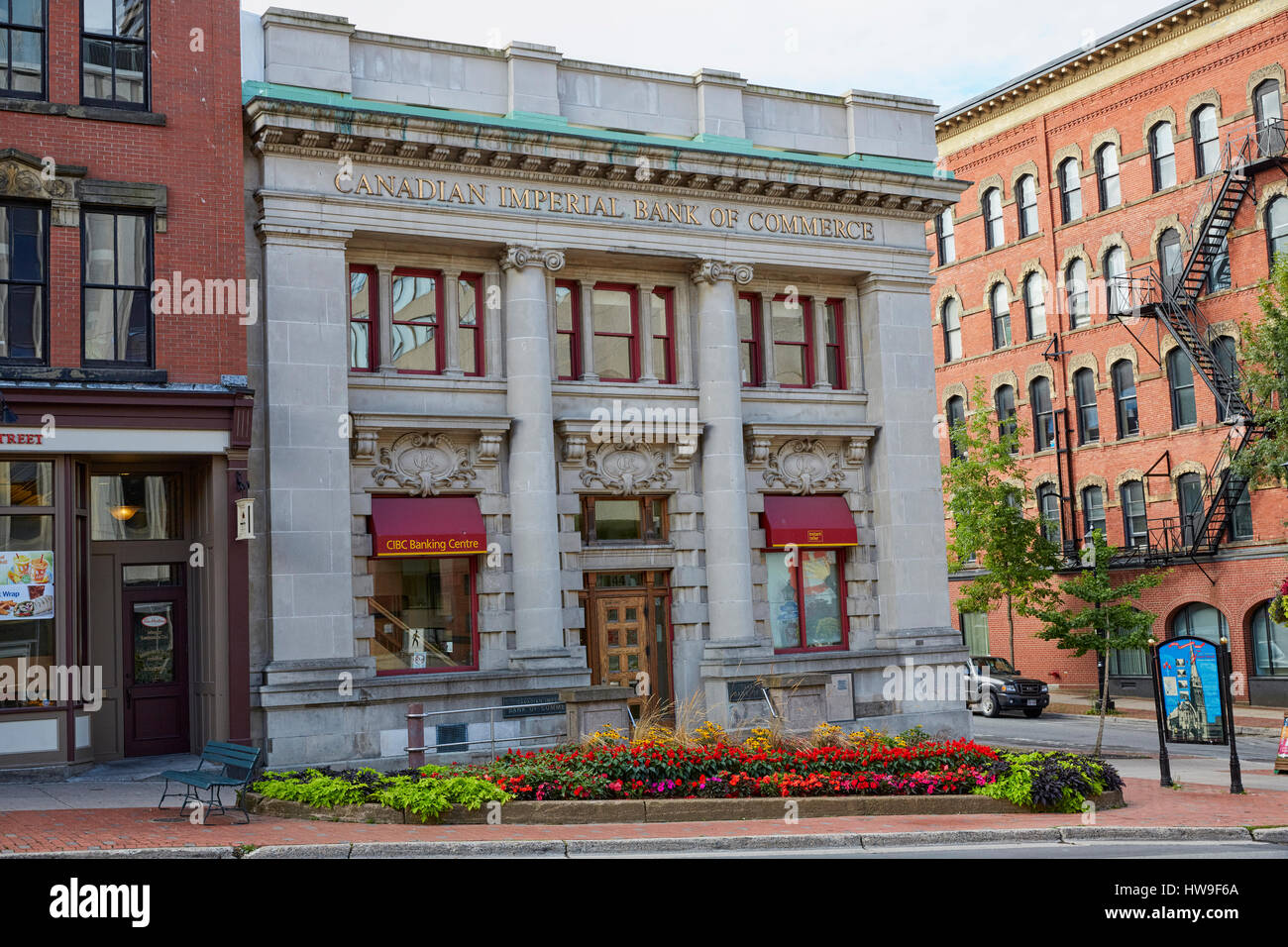 Canadian Imperial Bank of Commerce (CIBC) on King Street, Saint John, New Brunswick, Canada Stock Photo