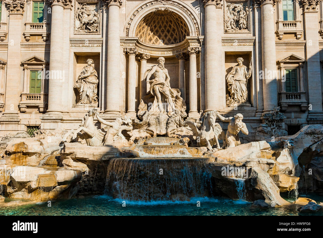 Fontana di Trevi. Fountain di Trevi. Rome, Lazio, Italy, Europe Stock Photo