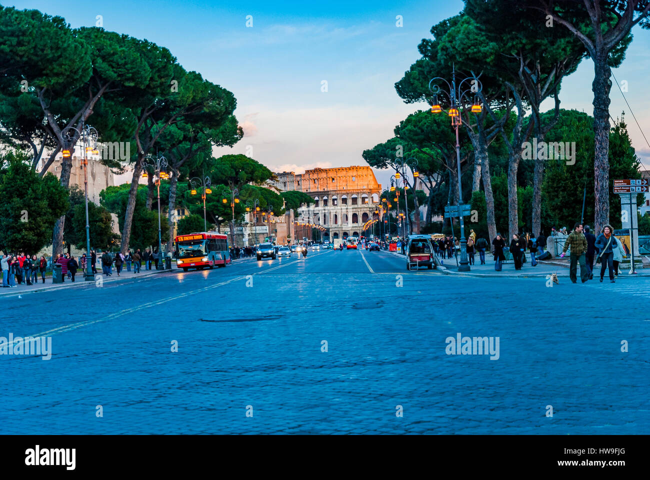 Imperial Way Rome Via dei Fori Imperiali is a road in the centre of the city of Rome ...