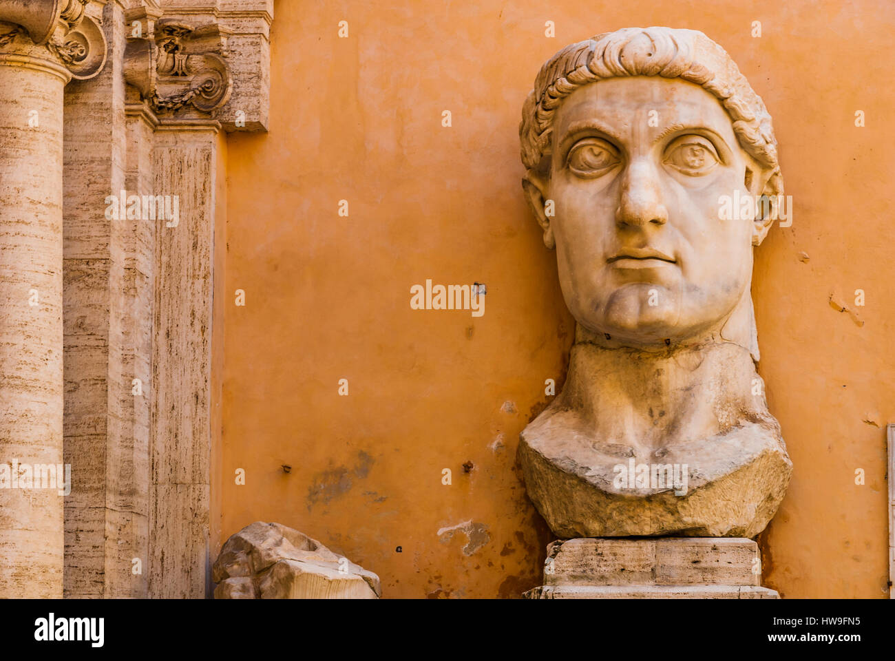 Fragments of a giant statue of Constantine the Great in the Capitoline