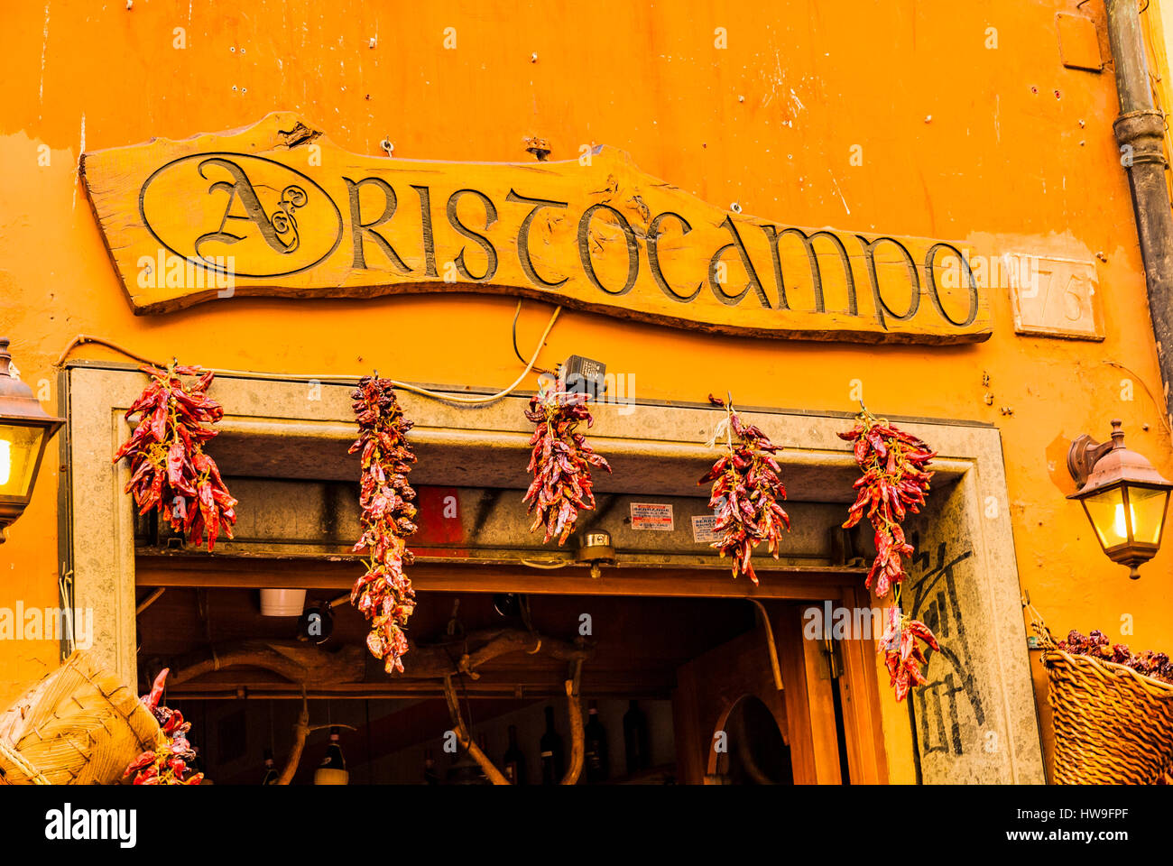 Street in the Trastevere District. Rome, Lazio, Italy, Europe. Stock Photo