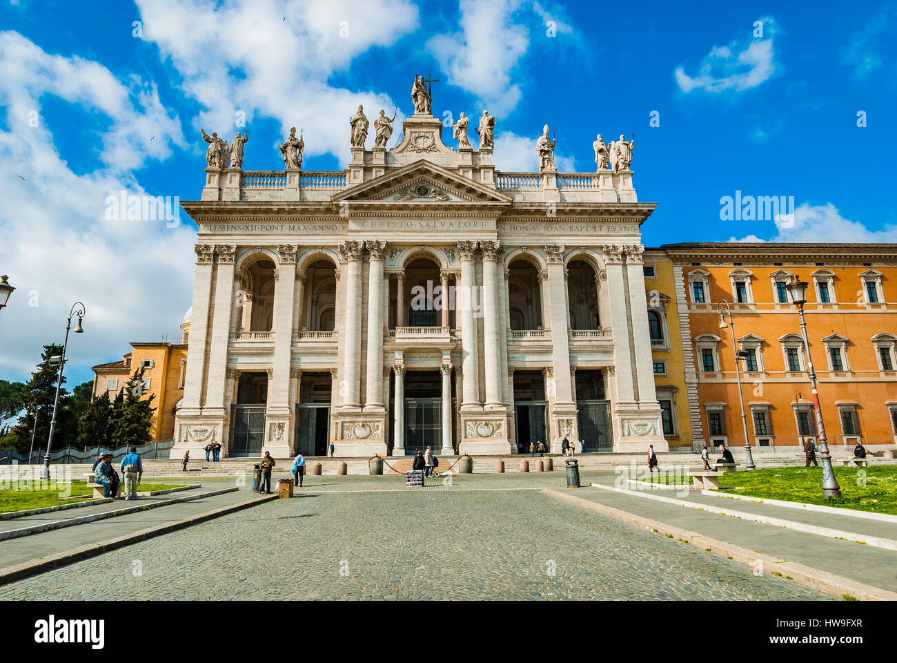 Papal Archbasilica of St. John Lateran, officially the cathedral of Rome. Rome, Lazio, Italy